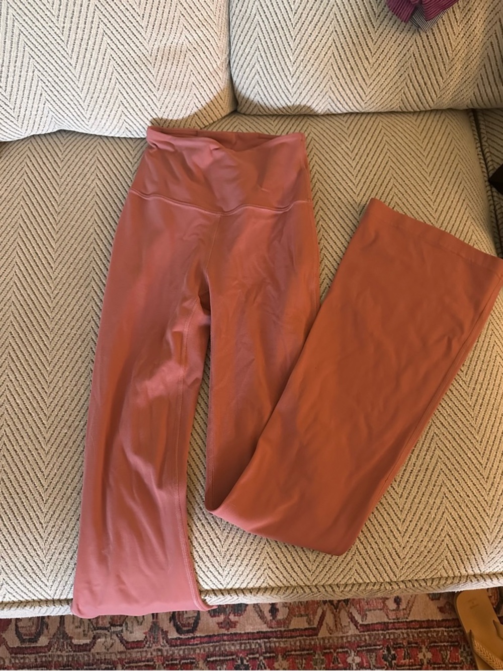 lululemon High-Rise Flared Leggings in Terracotta Pink